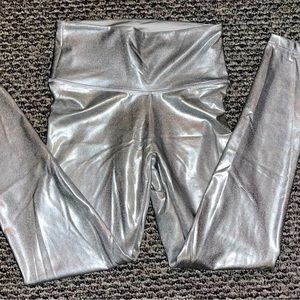 Silver Chrome Leggings